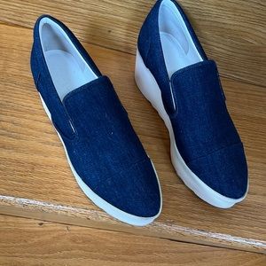 Slip on wedge shoes